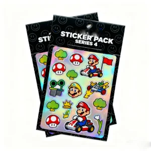 Eco Friendly Custom Promotional Sticker Packs Waterproof Vinyl Die Cut Stickers with Self Adhesive Header Labels
