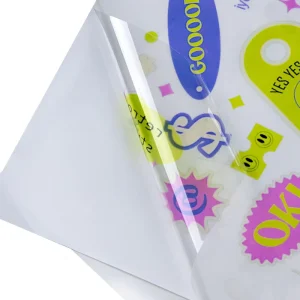 Eco Friendly Durable Gloss Varnished Printable Transparency Vinyl Decorative Sticker for Holiday Decoration