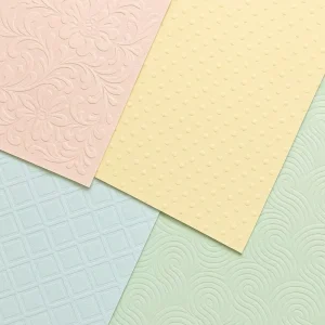 Eco Friendly Embossed Paper Sheets A4 A3 Size 200gsm Custom Made for Invitations Fancy Wrapping Cards and Stationery
