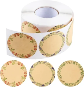 Eco Friendly Oil Proof Durable Vinyl Adhesive Sticker Labels Hexagon Shape Customizable for Candle Craft Photo Frame Packaging