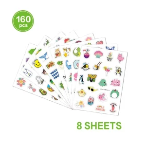 Eco Friendly Promotional Self Adhesive Waterproof Custom Printing Kiss Cut Vinyl Stickers Sheet for Kids