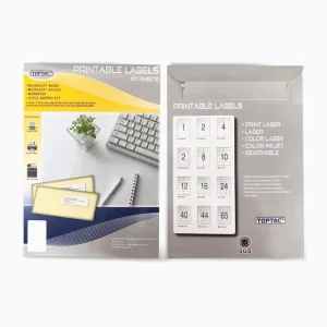 Eco Friendly Self Adhesive A4 Barcode Stickers Blank Labels for Supermarket Promotion Grocery Exhibition Use