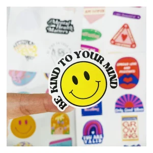 Eco Friendly Self Adhesive Die Cut Waterproof Custom Printing Kiss Cut Vinyl Stickers Sheet