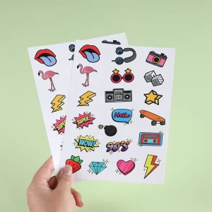 Eco Friendly Self Adhesive Waterproof Custom Printing Kiss Cut Vinyl Stickers Sheet for Decoration