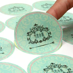Eco-friendly Coated Paper Sticker Custom Logo Printed Self-Adhesive Label Stickers