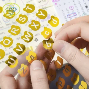 Eco friendly PVC PET Waterproof Custom Stickers with Strong Adhesive for Daily Weekly Monthly Planner Sheets