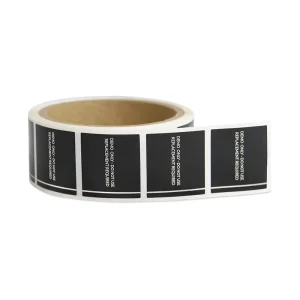 Eco friendly custom labels stickers for beauty products screen printed hot silver labels rolls