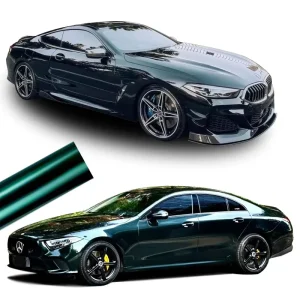 Emerald Green PET Wrap Air Bubble Dry Sticker Auto Body Car Wrap Vinyl Roll Color Change Car Wrap Vinyl Film