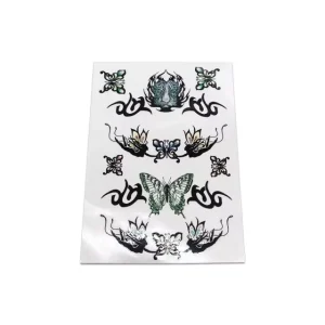 Environmentally Friendly Waterproof Long Lasting Diamonds Animals Butterflies Pattern Temporary Tattoos