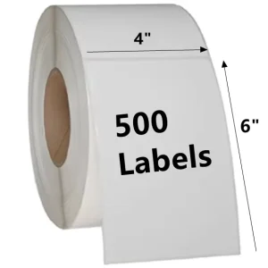 Factory Adhesive 100x150mm A6 Thermal Labels Waybill Sticker Waterproof 4×6 Address Shipping Direct Thermal Label Rolls