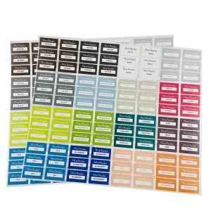 Factory Brand Name Logo Sticker Printed with Own Brand Color Brand Sticker Planner Sticker Sheet
