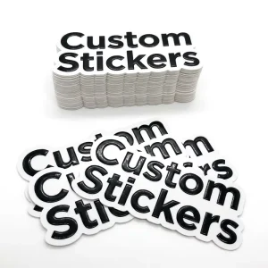 Factory Custom 3D UV Embossed Stickers Personalized Raised Logo Decals With Low MOQ For Brand Promotion