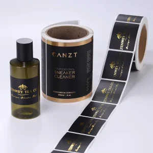 Factory Custom Adhesive Roll Labels Private Brand Name Printing Logo Stickers in Vinyl for Packaging