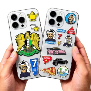 Factory Custom Printed Metal Phone Sticker Middle East Arab Style Phone Case Decal Sticker Manufacturer Bulk Supply