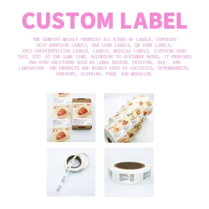 Factory Custom Printing Adhesive Stickers Waterproof Product Information Certification Sealing Stickers