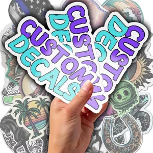 Factory Custom Printing Glossy Waterproof Vinyl Stickers Die Cut Label Adhesive PVC Cartoon Individual Cut Label Stickers