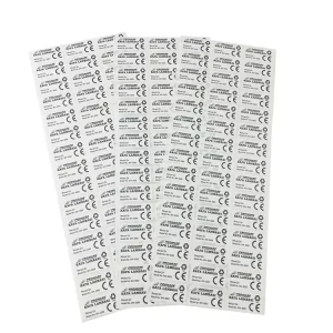 Factory Custom Product Sticker Labels Printing for Product Model Explain