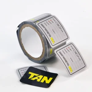 Factory Custom Rolled Car Maintenance Reminder Labels UV Resistant Waterproof Double Sided Automotive Service Stickers