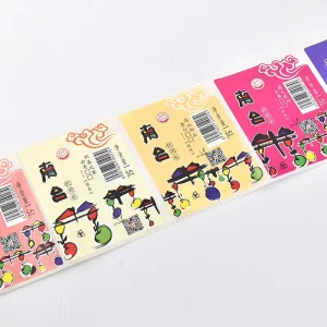 Factory Custom Sheet Specialty Textured Paper Adhesive Label Sticker for Glass Bottle