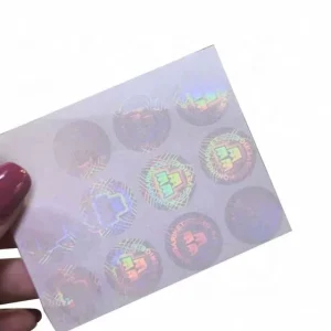 Factory Custom Transparent Hologram Label Sticker