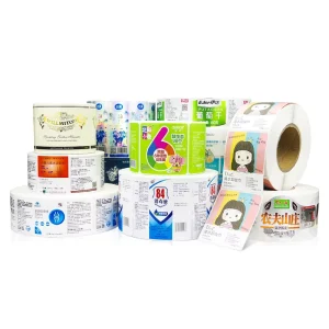 Factory Custom UV Waterproof Self Adhesive CMYK Color ‘Thank You’ Business Vinyl Sticker Custom Shapes Food Labels Packaging