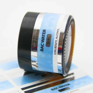 Factory Custom Waterproof Adhesive Cosmetic Jar Labels Silver Foil Stamping For Cosmetic Bottle Jar Packaging