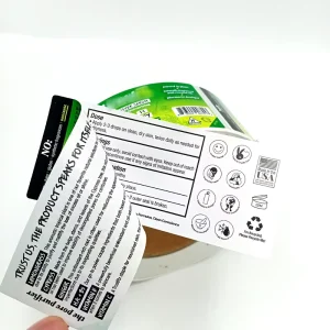 Factory Custom Waterproof Vinyl Folding Multi layer Peel And Reveal Adhesive Sticker Labels 500pcs MOQ