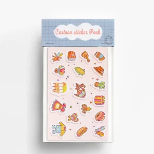 Factory Customized Cute Anime Kawaii Kiss Cut Sticker Sheet Waterproof Printing Vinyl Holographic Glitter Sticker Sheet