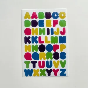 Factory Decorative Matte Varnished UV Printed Paper Stickers for Promotional Notebooks
