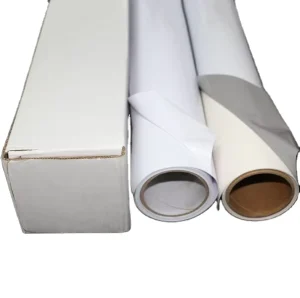 Factory Direct 120g 140g 160g Polymeric Printable White PVC Self Adhesive Vinyl Sticker Rolls