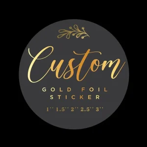 Factory Direct Custom BOPP Stickers with Logo Waterproof Hot Stamping Surface Finish Giveaway Stickers