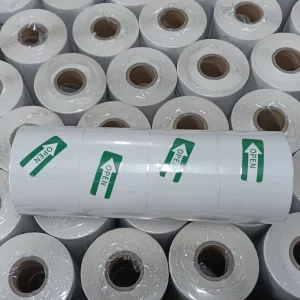 Factory Direct Custom Self Adhesive Anti Counterfeit White Pink Yellow Blue Green Sticker Paper Rolls Pet Food Sandwich