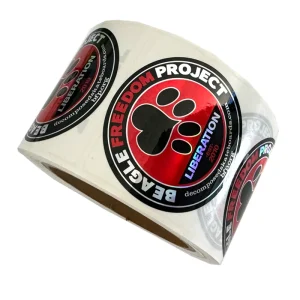 Factory Direct Custom Waterproof Holographic Laser Stickers Special-Shaped Vinyl Self-Adhesive Packaging Labels
