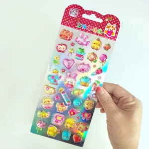 Factory Direct Customize 3D Jelly Epoxy Cartoon Bonbon Stickers Decorative Stickers