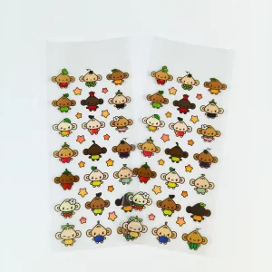 Factory Direct Price Custom Waterproof Transparent Kiss Cut Stickers Sheet Custom Clear Liner Transparent Stickers Sheet