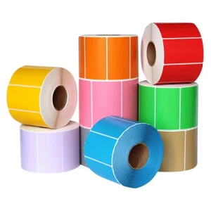 Factory Direct Sale Transfer Adhesive Stickers 100×150 60×40 50×80 Colour Label Thermal Sticker Roll