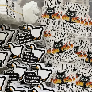 Factory Direct Sales of High quality Custom Waterproof Vinyl Die cut Stickers with Strong Adhesion and No Residue Vinyl Stickers