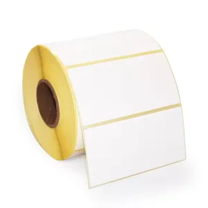 Factory Price Custom 50mmx25mm 2×1 Inch Self Adhesive Thermal Transfer Label Semi Gloss Paper Barcode Sticker Packaging Labels