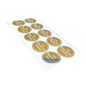 Factory Price Custom Vinyl Lottery Ticket Scratch off Labels 16mm Laser Holographic UV Resistant Stickers Roll for Welcome Gifts