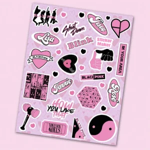 Factory Price High Quality Vinyl Kiss Cut Custom Sticker Sheets Kawaii Set