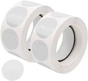 Factory Price Sticker Transparent Vinyl Dot Circular clear Labels Waterproof Circular Transparent Sealing Sticker