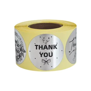 Factory Sale pink Vinyl Waterproof Thermal Printer Packaging for Custom Sticker Roll Printing Adhesive Labels