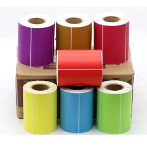 Factory Sales Customized Arbitrary Size Adhesive Sticker Label Rolls Printing Logo Stickers