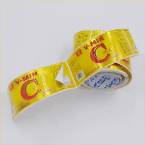 Factory Waterproof Vinyl Adhesive Sticker Strong Stick Customizable Food Grade Packaging Labels Express Transport
