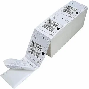 Fanfold 4 * 6 Inch 100*150 Thermal Shipping Label Sticker Thermal Paper Thermal Waybill Sticker Label Stack (3000pcs Per Stack)