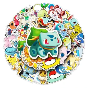 Fashion Decoration Sticker 50PCS Waterproof Vinyl Cute Cartoon Self Adhesive Stickers for Laptop Luggage