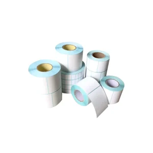 First Choice 60*30mm Adhesive Sticker Semi glossy Paper Adhesive Thermal Printing Transfer Label