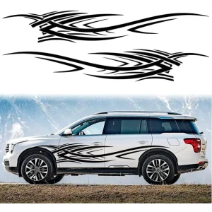 Flame Graphics Car Body Side Stickers Flame Racing Sports Stripe Decal