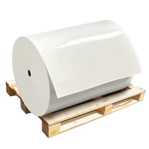 Flexo Jumbo Roll Semi Glossy Art Paper Custom Stickers Paper Jumbo Roll Labels Self adhesive Sticker