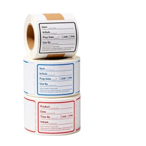 Food Date Label Stickers Removable Freezer Safe Custom Printed Food Rotation Labels